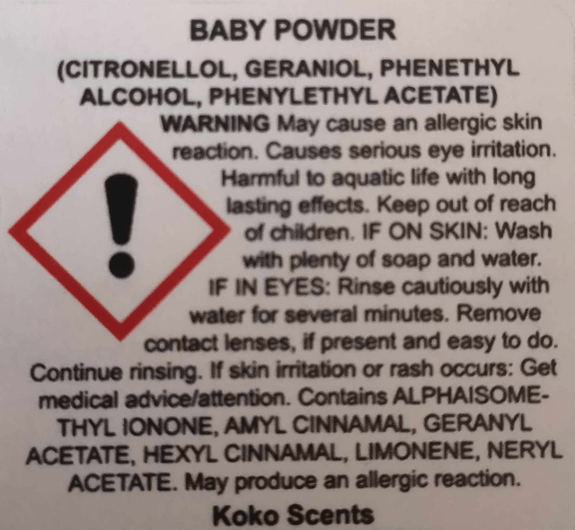 Baby Powder Wax Melt Snapbar 